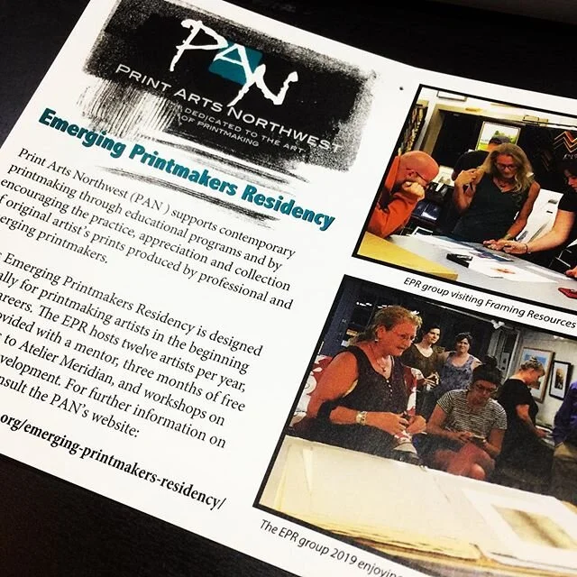 We are hosting the Print Arts Northwest&rsquo;s Emerging Printmakers Residency Exhibition. The show runs from Nov 3-24 in @artreach_gallery. Please join us for the opening reception on Nov 7, 5-8 PM