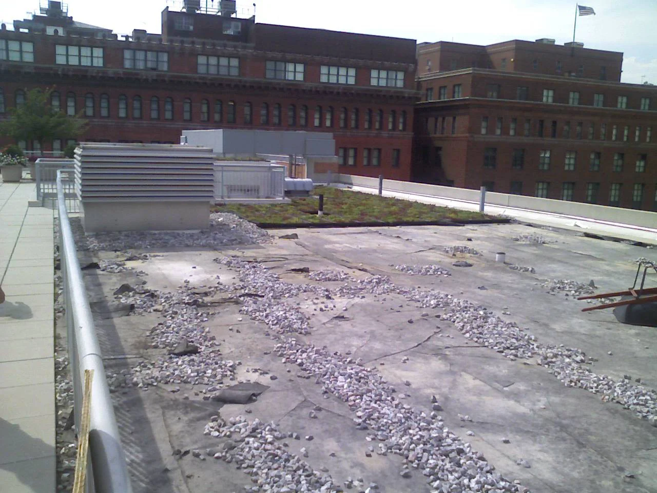 Construction of the terrace garden