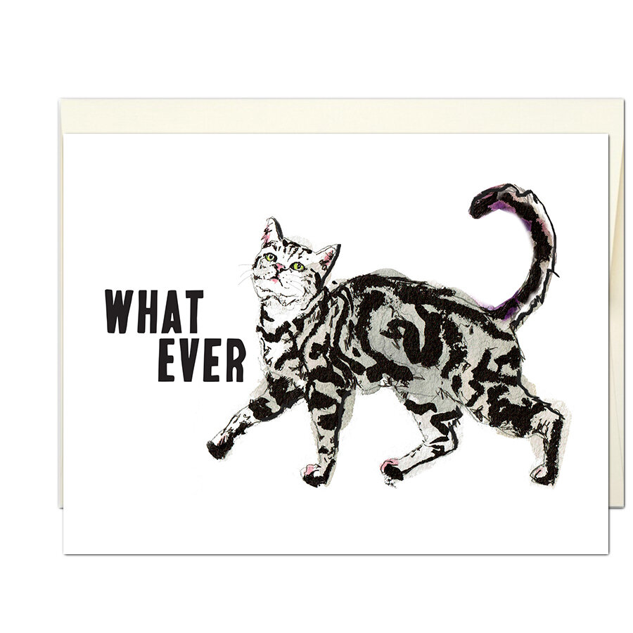 Whatever Cat Card — Jillian Ohl