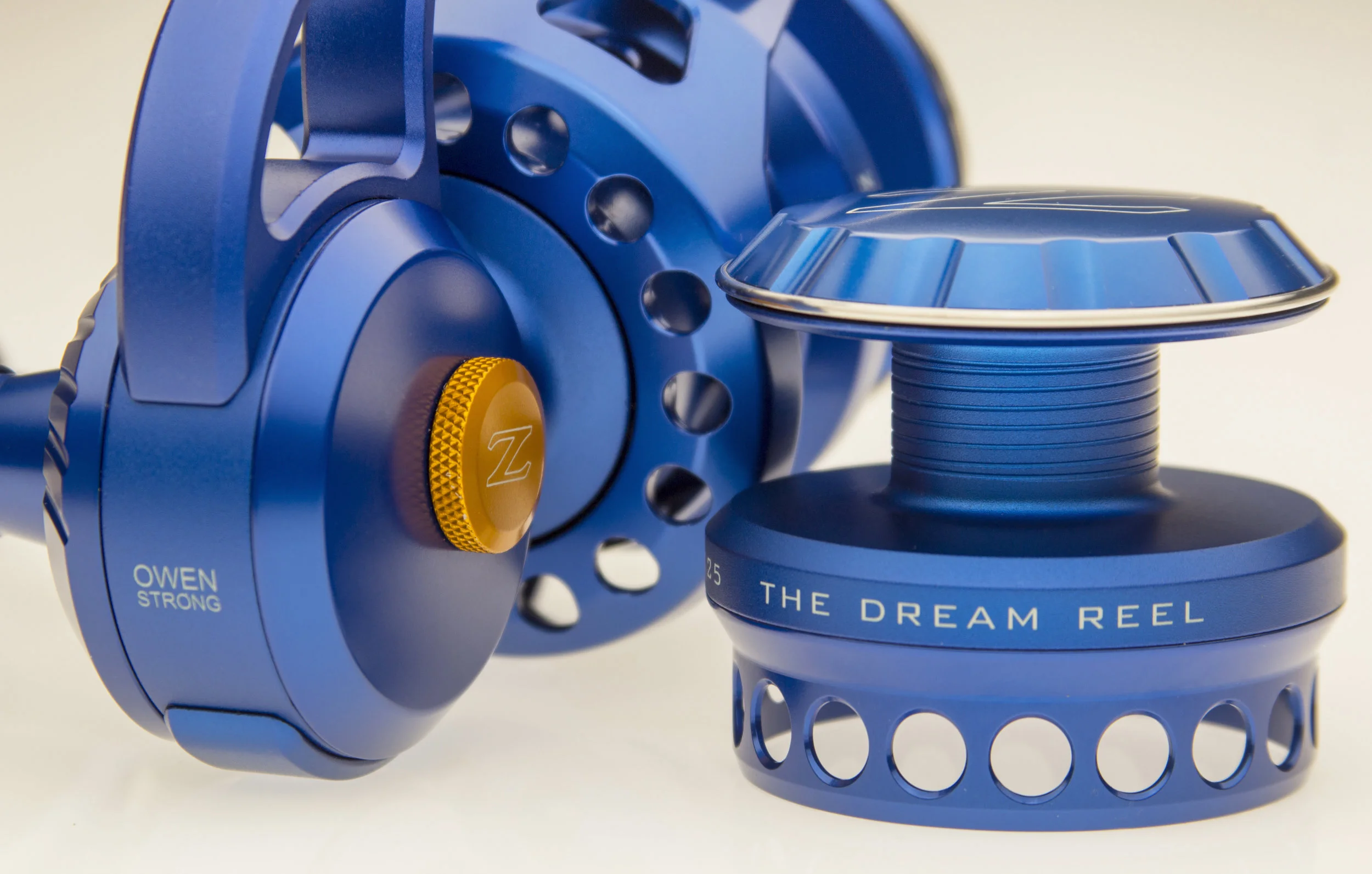 A one-of-a-kind reel could be yours. An ALL blue reel ZeeBaaS 25/27 combo is representative of Owen: blue because he is a boy and built to handle anything. The orange maintenance cover drag knob is the only other hint of color on this reel and it represents the color of the cancer little Owen is fighting (ALL: Acute Lymphoblastic Leukemia). Anodization: The reel body is bead-blasted and parts are polished, creating a unique 2-tone effect using 1 solid color. 2 Reels in 1: a ZX-25 with an interchangeable ZX-27 additional spool for growth. Price: $1,300 if it was a regular stocking reel, but it's far from that. The chance to help Owen win this fight is PRICELESS. Make his DREAM REAL. For every $10 you donate to the family you get 1 chance to win this reel. Give $30 and get 3 chances to win.