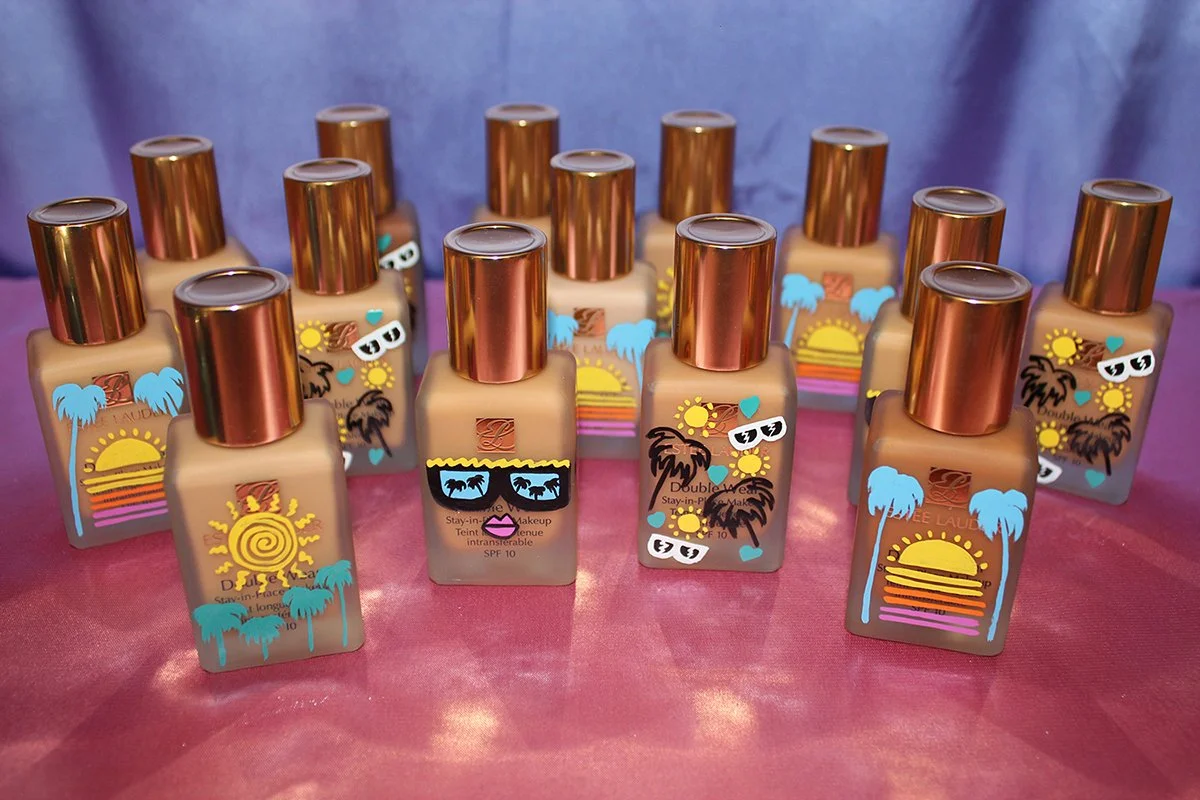 estee lauder jasmin sehra custom bottles army.JPG