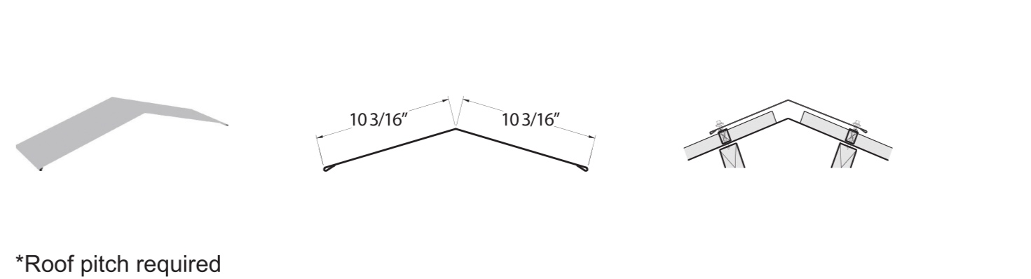 10X10 RIDGE CAP