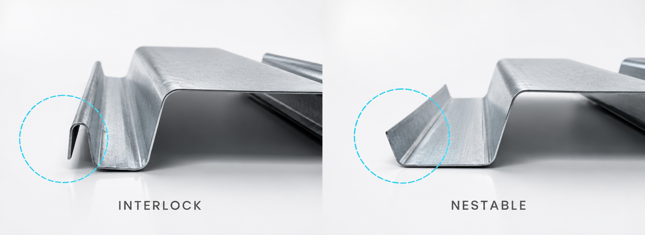B-Deck Interlock vs. Nestable