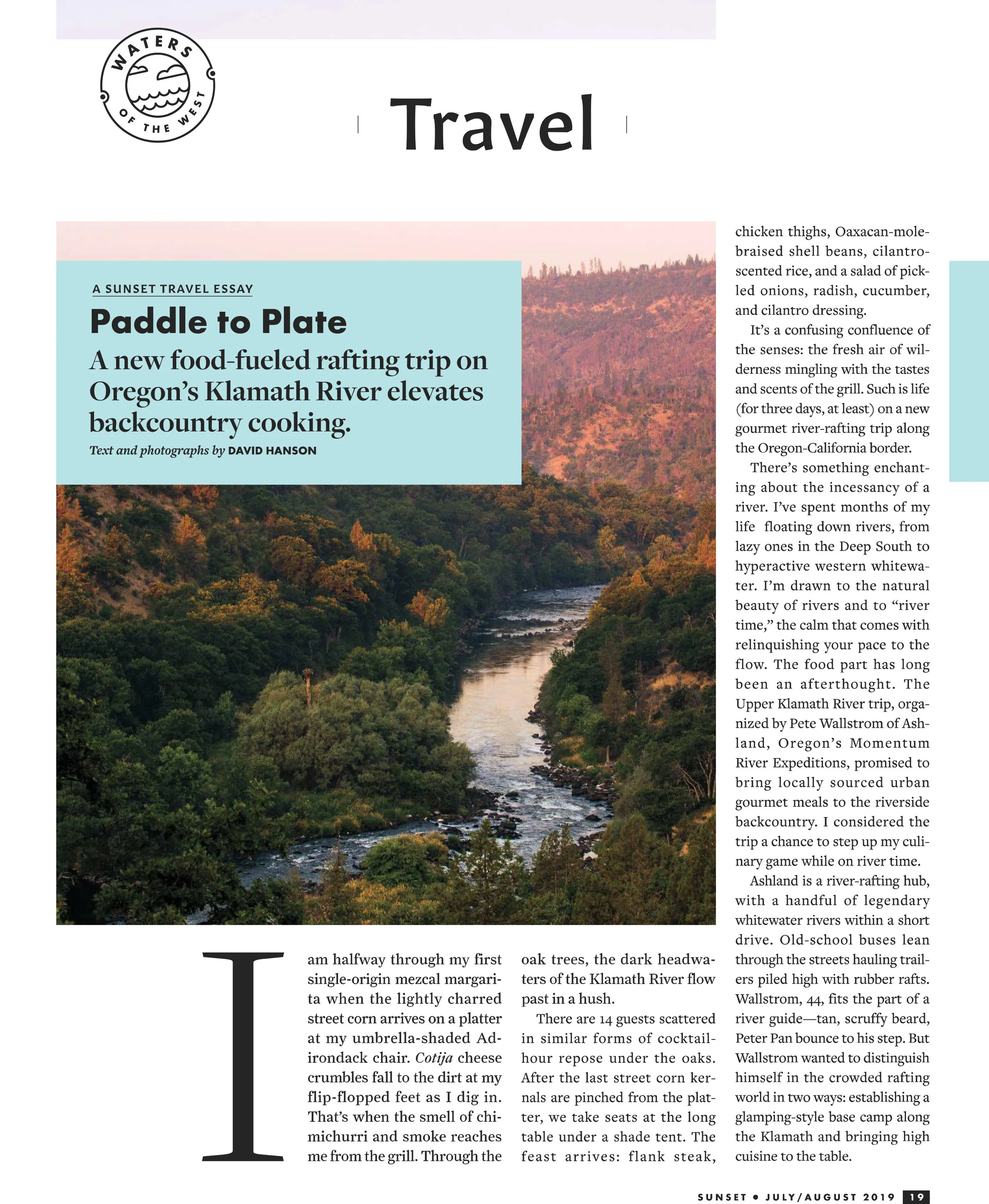 SUNSET: Klamath River travel essay // July/Aug 2019