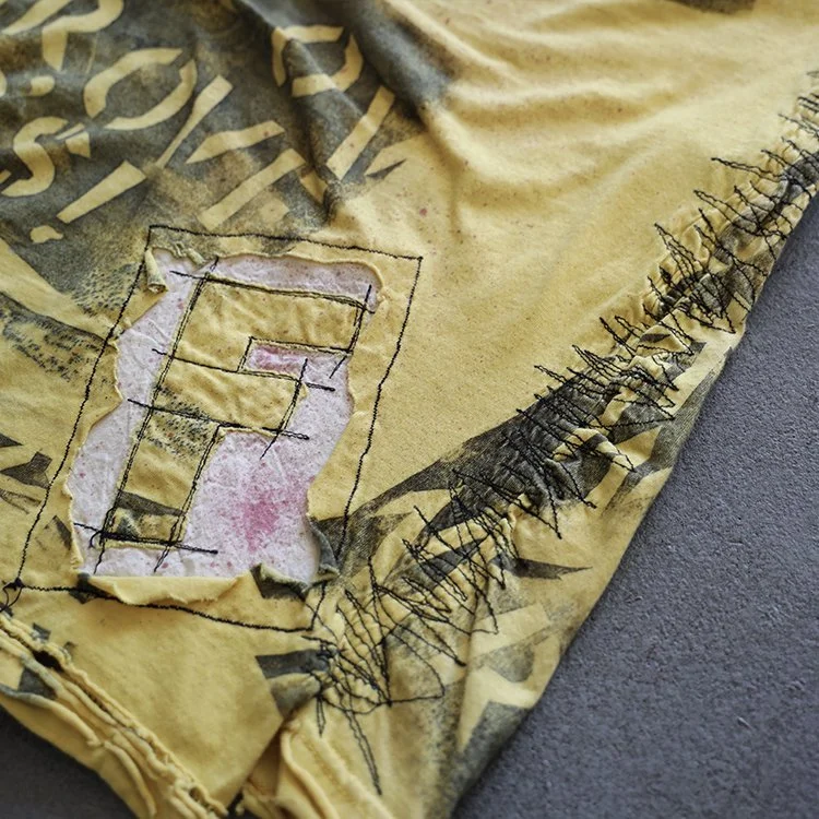 War is over t-shirt F close up with stitching Clothing That Speaks.jpg