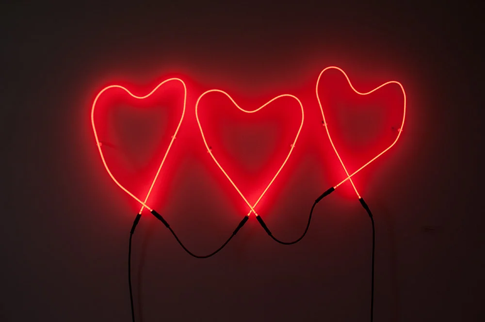  Imperfect Love (Neon, glass, GTO wire) 