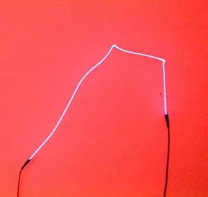  Untitled (Argon, Phosphor coated glass, GTO wire) 