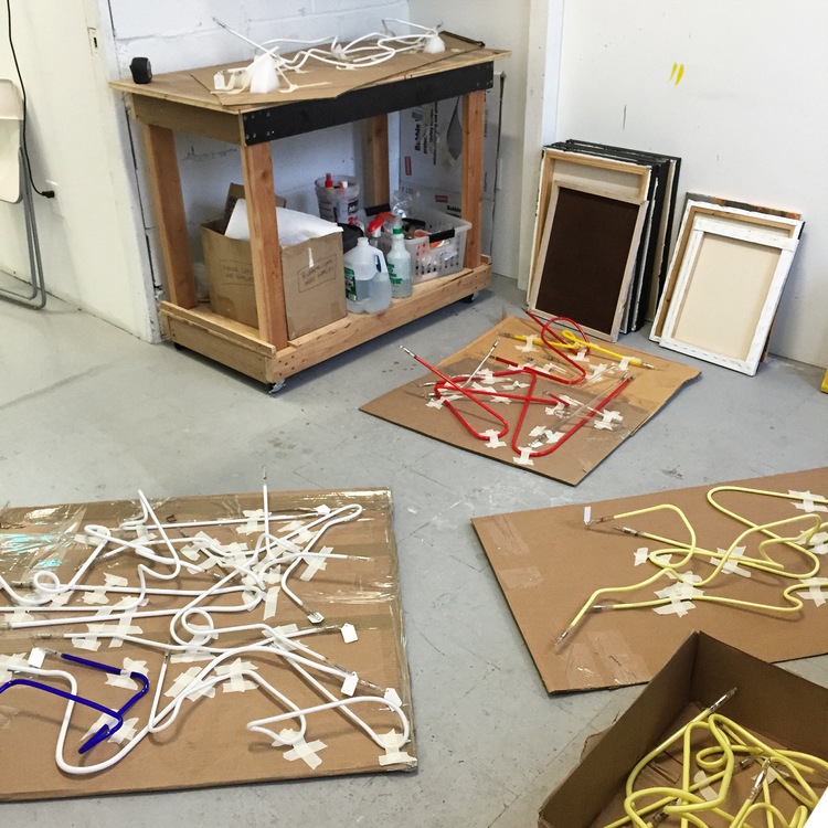 Glass, glass, glass. It's everywhere! My studio is filled up with tons of glass to prepare for my upcoming show at Parenthesis Art Space. Stay tuned for more info. 