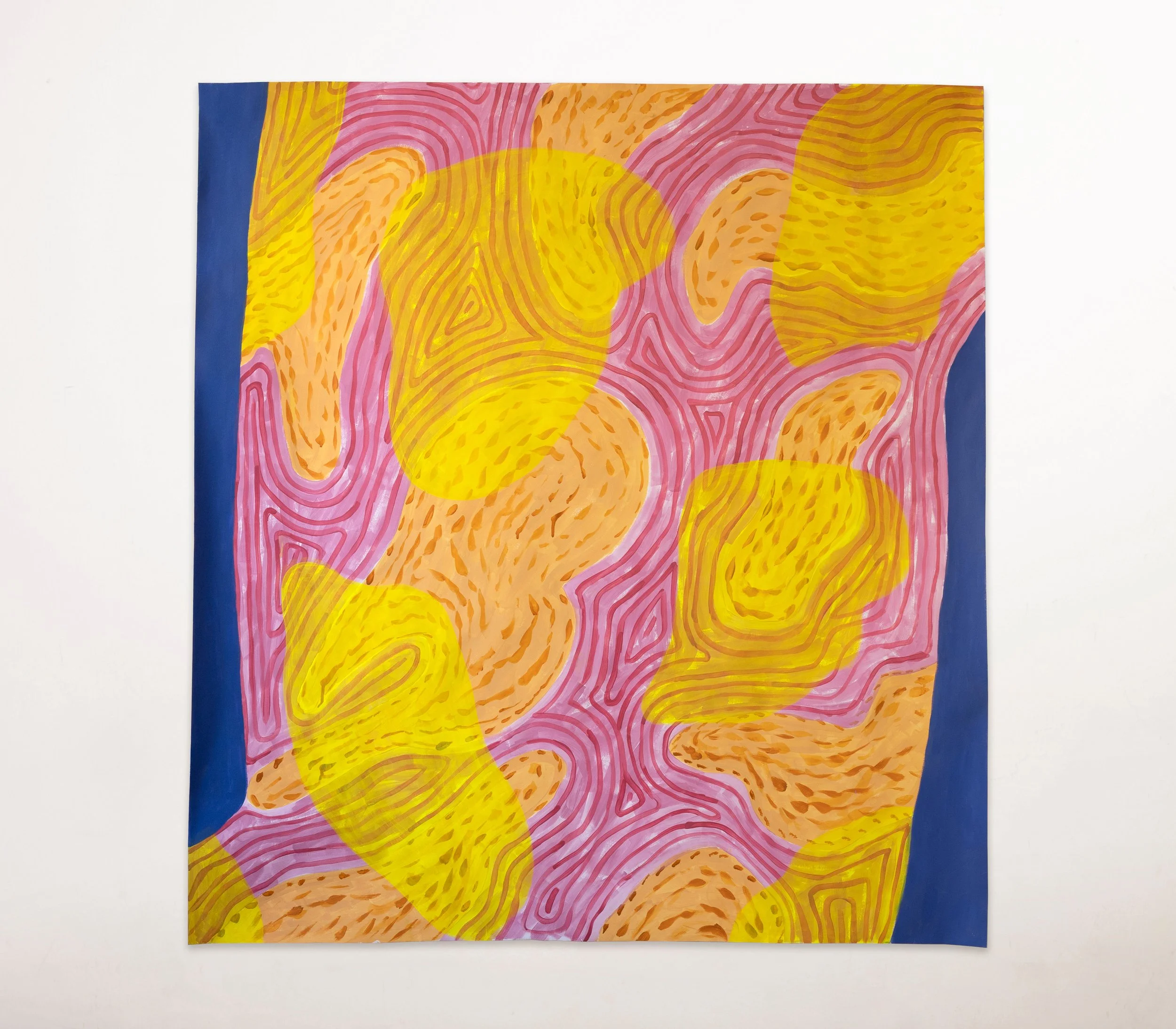  Untitled Study (acrylic and marker on paper) 52”H x 48”W, 2022 