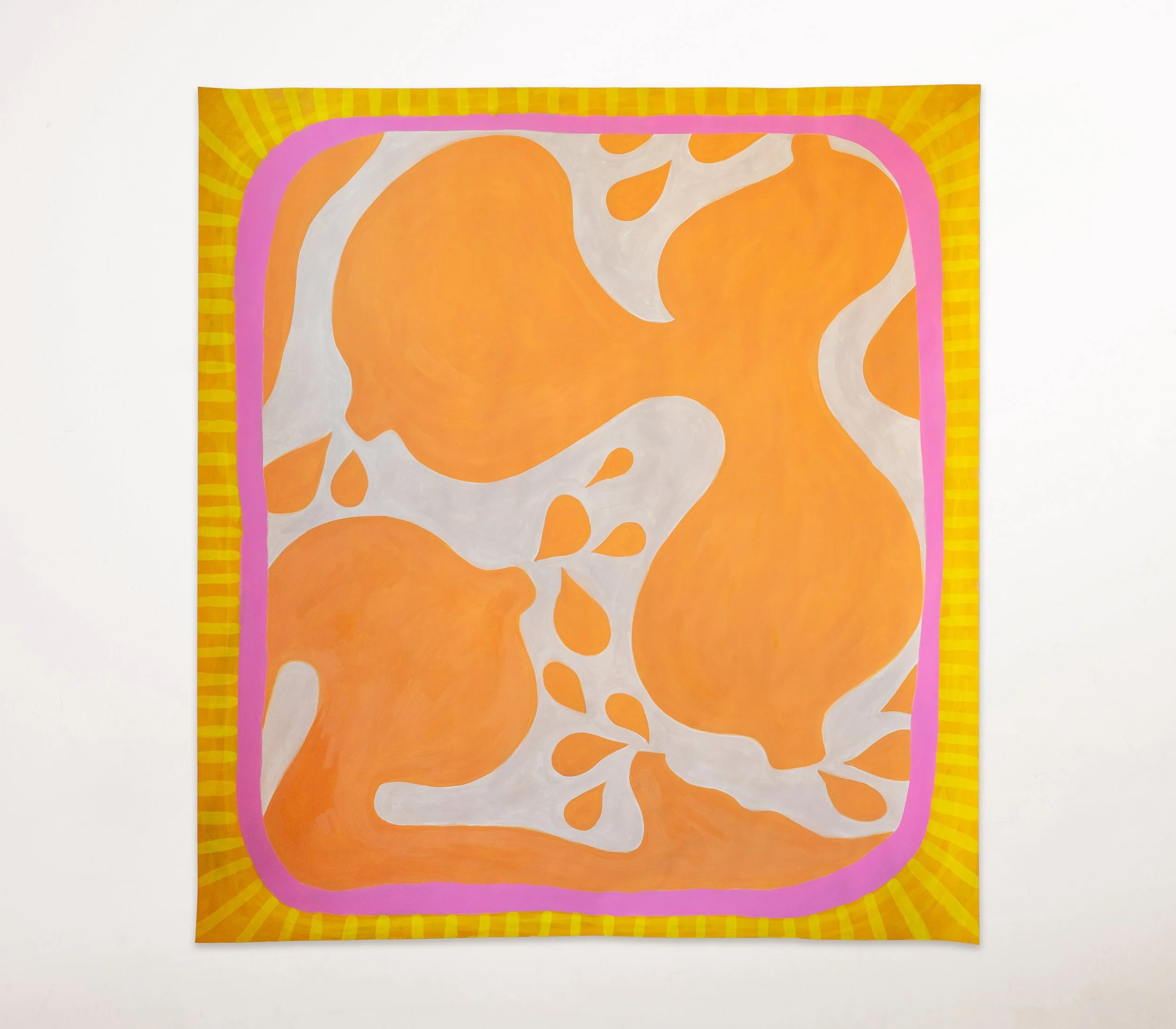  Untitled Study (acrylic and marker on paper) 53”H x 48”W, 2022 