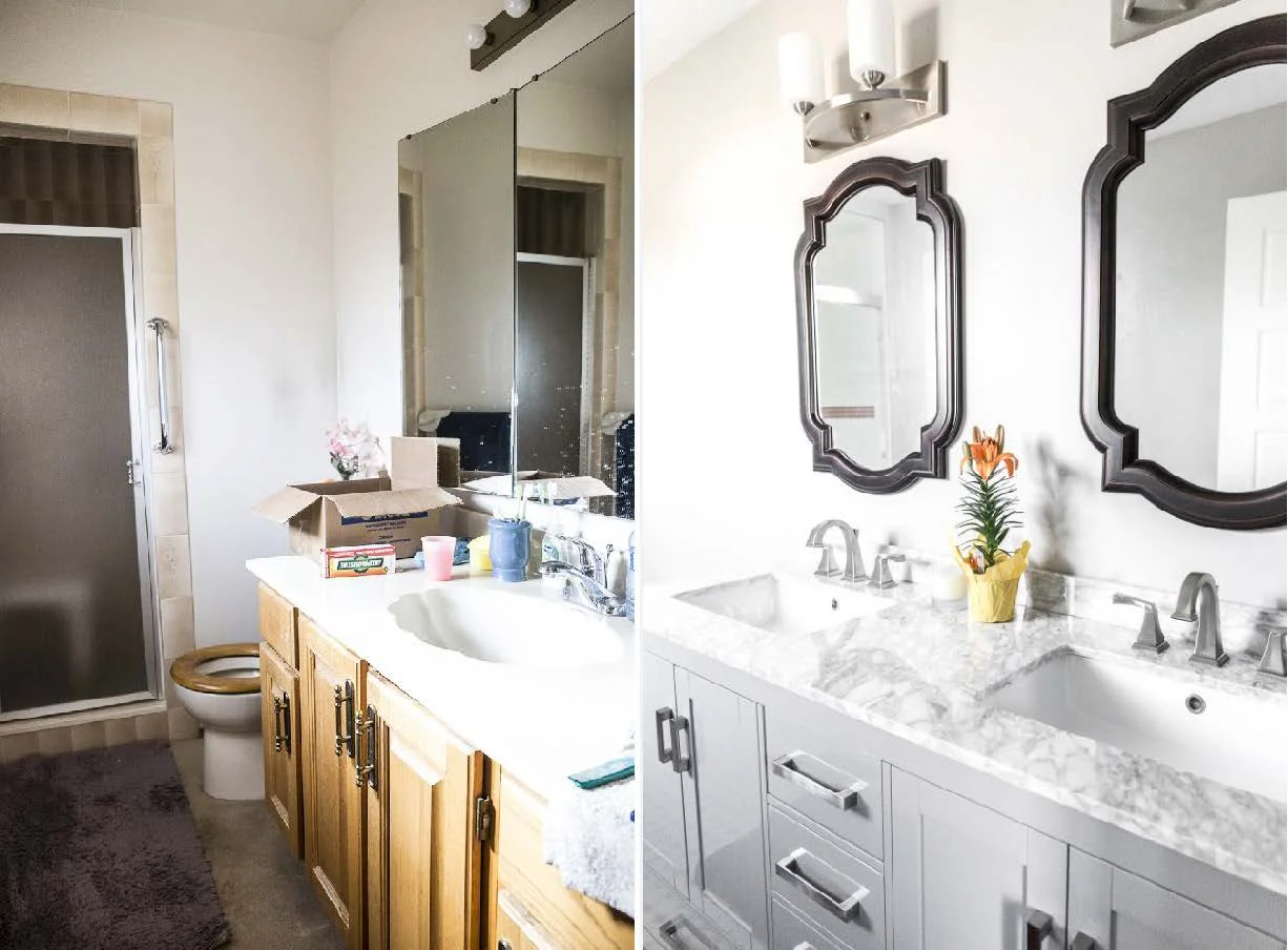 Finished project - before and after.