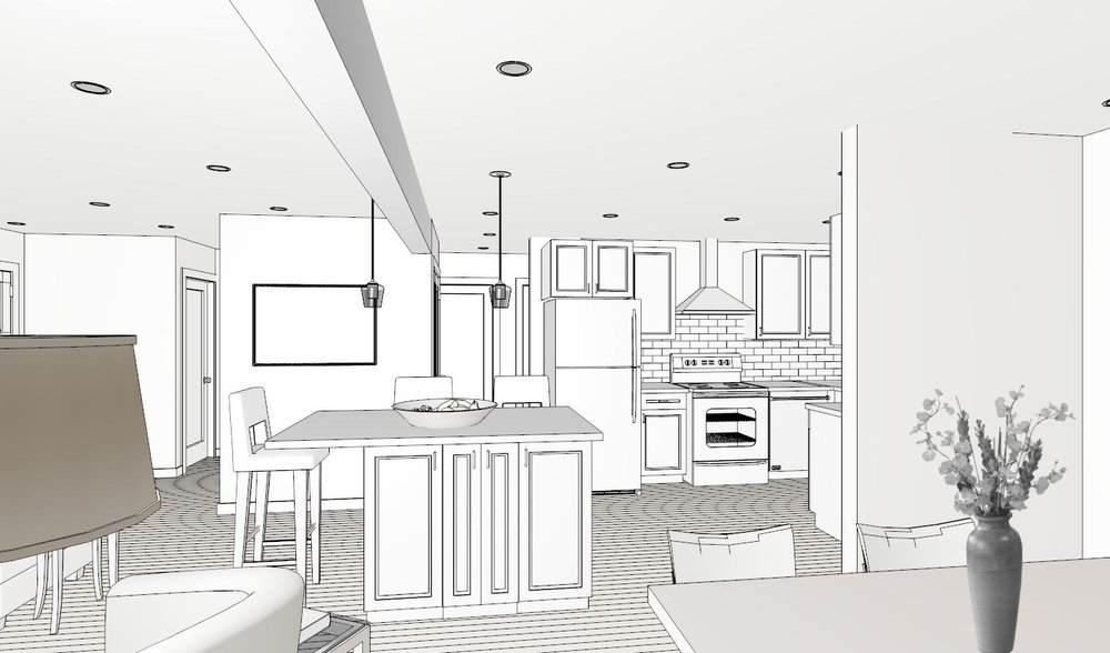 3D Rendering - Black and White