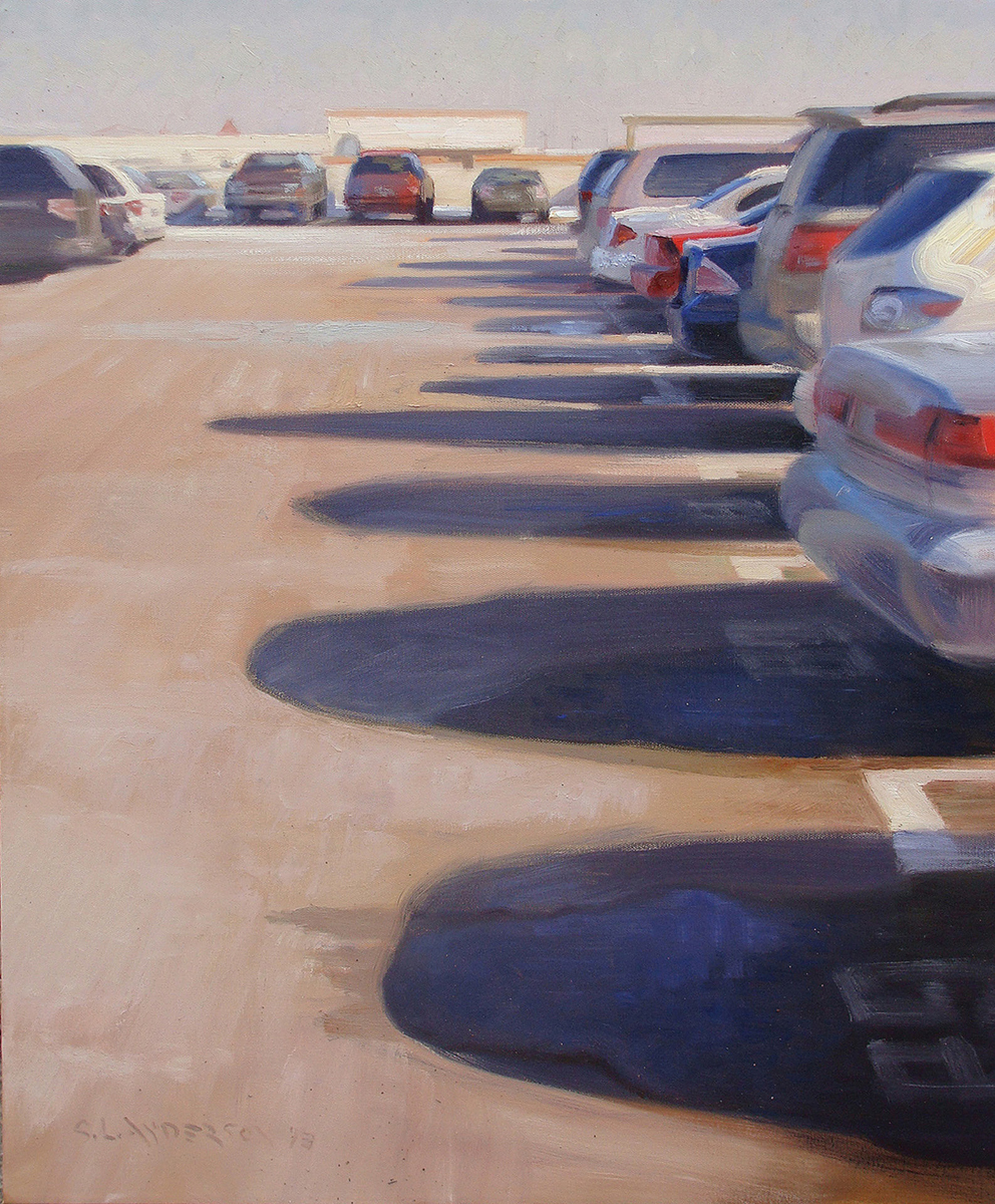   Shadows on Top of the Ramp , 30 x 24 oil on canvas 2013 