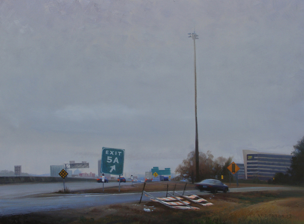  Off Ramp, Burnsville , 24 x 36 oil on canvas 2012 