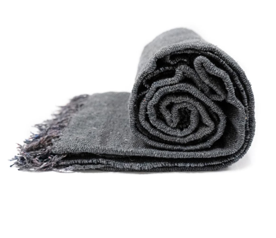 Yoga Blanket - Solid Gray — The Meditation Room