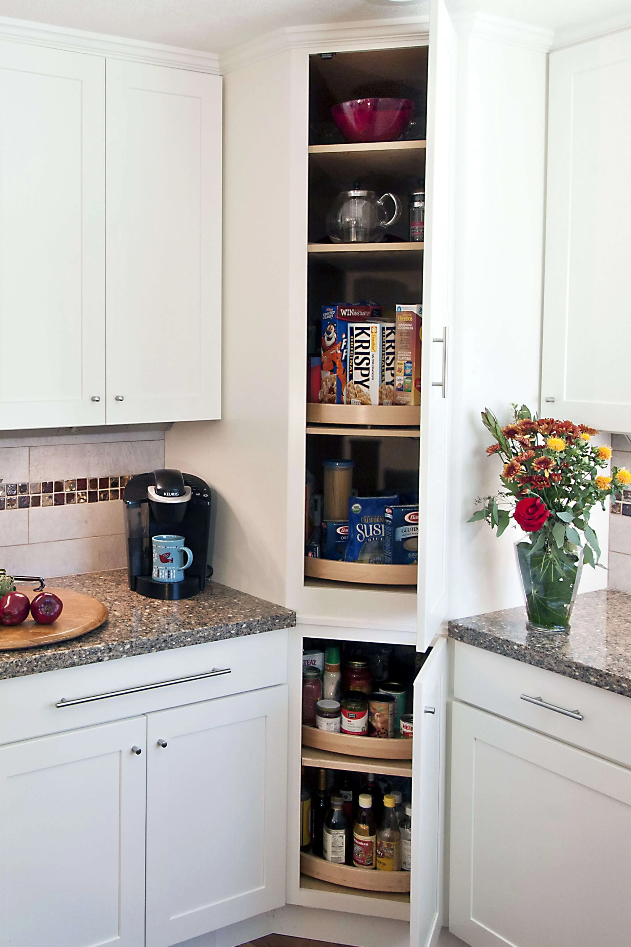 Full height corner Lazy Susan.