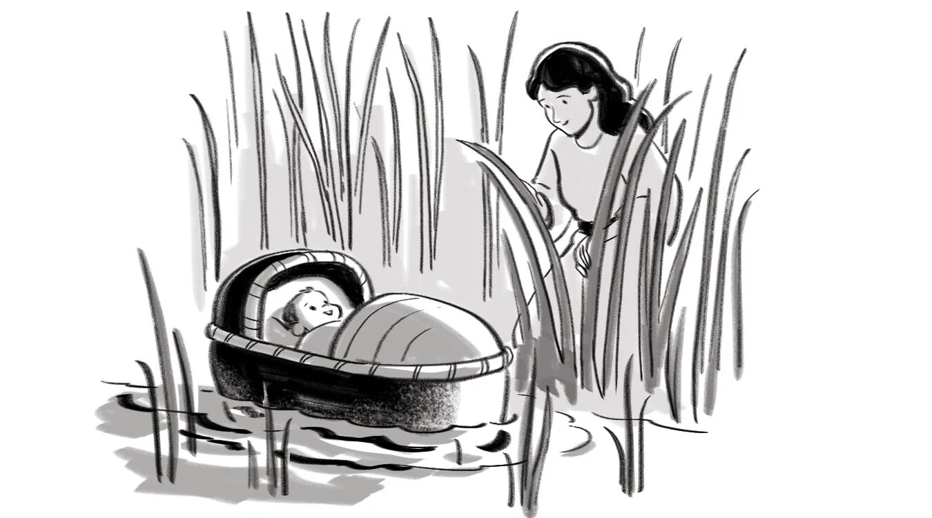 17 Moses in basket and Miriam watching over copy.jpg