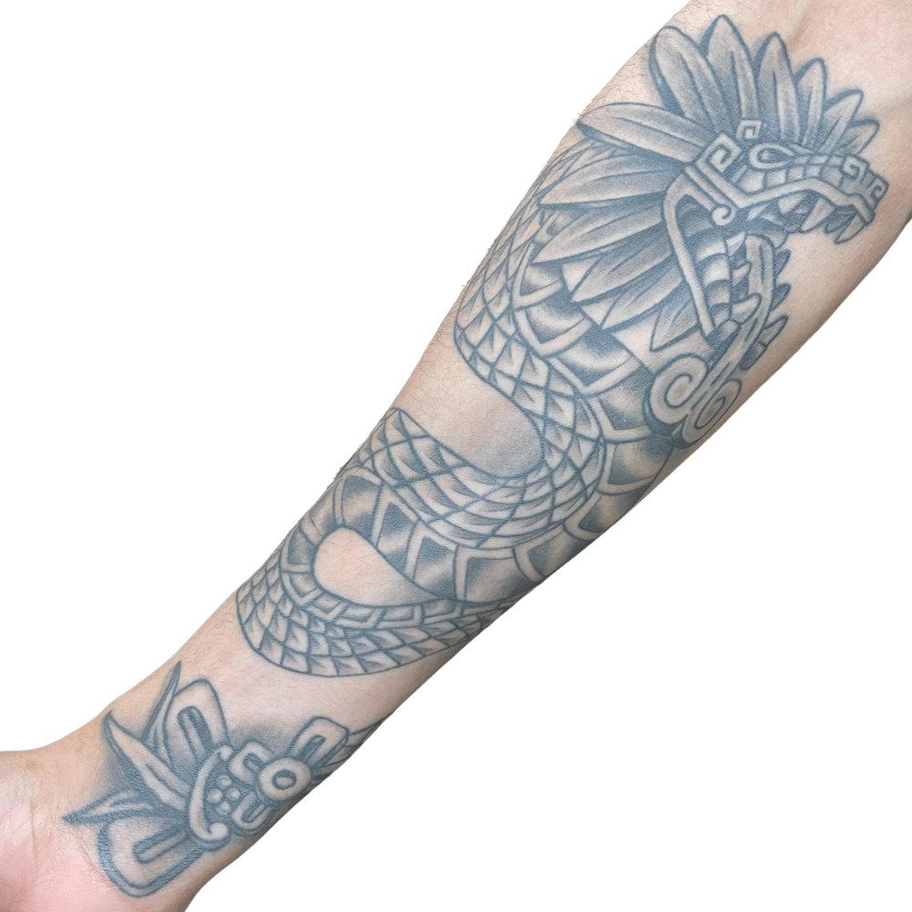 Quetzalcoatl Tattoo Sleeve