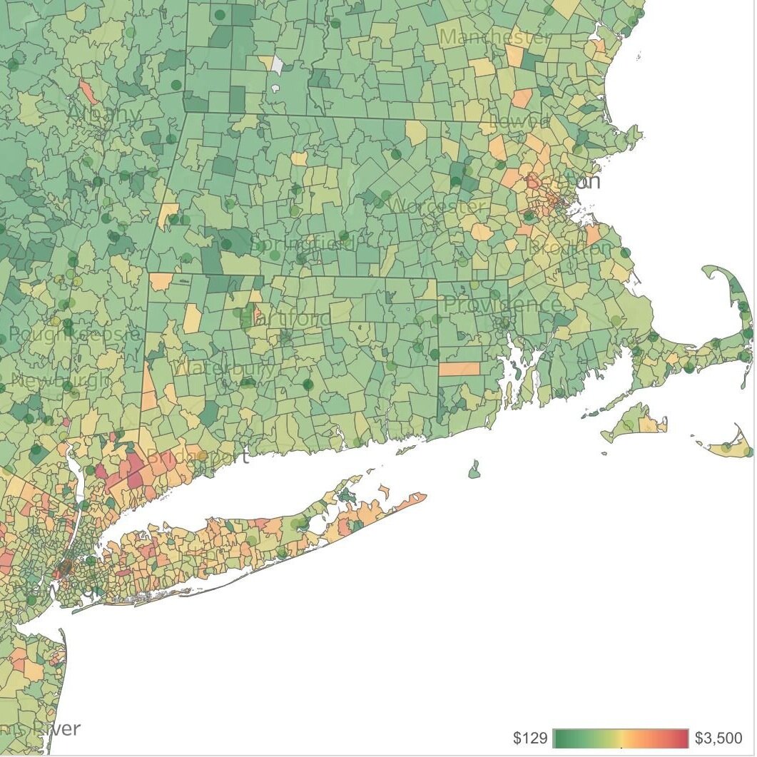 2023 Median Rent Thresholds by Zip Code for HUD Section 8 Rent