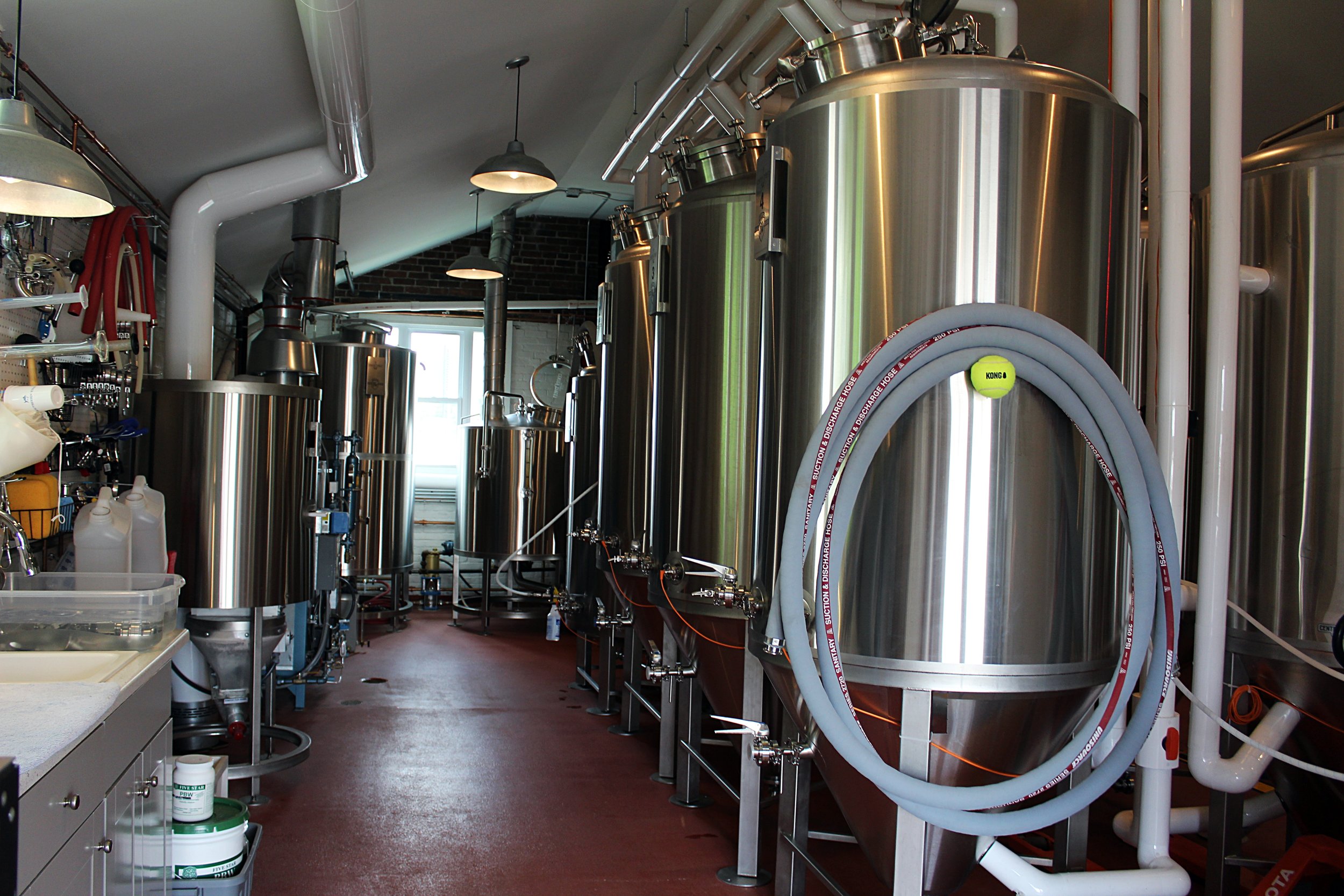  Where all the magic happens; our brew house is located in the back of our brewery where we brew all of our beers in-house 