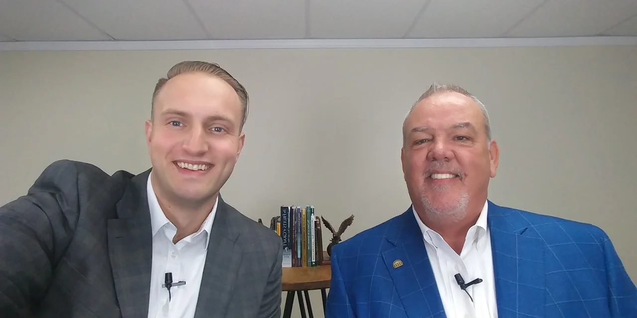 Ryan Griggs (left) and his mentor James Neathery (right).