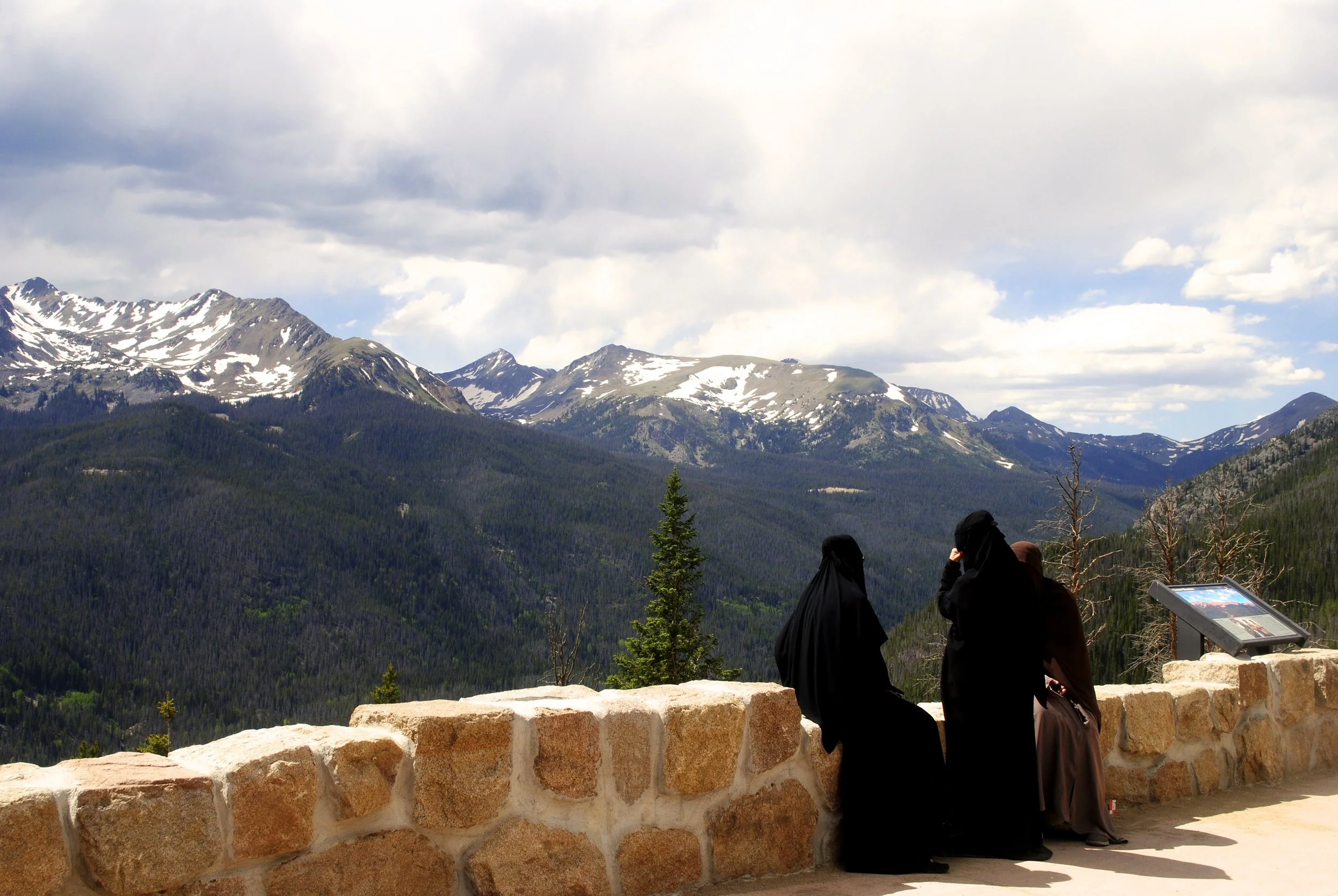  Three women take in the view at a scenic overlook. // Berthoud Pass, Colorado 