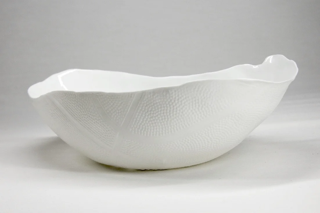 2013, 7" diameter slip-cast porcelain