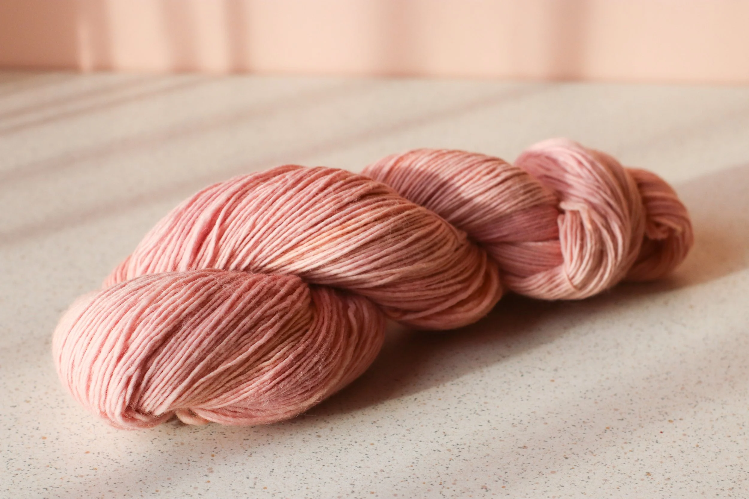 Naturally Dyed Soft Singles Yarn Fingering — Slow Knitting