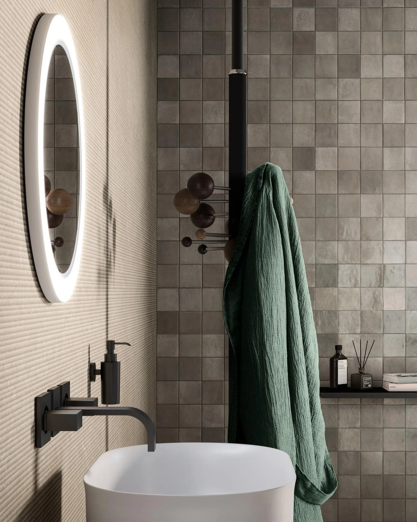 𝗘𝘃𝗲𝗿𝘆 𝘁𝗶𝗹𝗲 𝘁𝗲𝗹𝗹𝘀 𝗮 𝘀𝘁𝗼𝗿𝘆!
The handcrafted feel of Zellige Argilla creates a bathroom retreat that feels both luxurious and inviting.

Click the link in our bio to see the full Zellige collection on our website!

Get the Look:
-	Ze