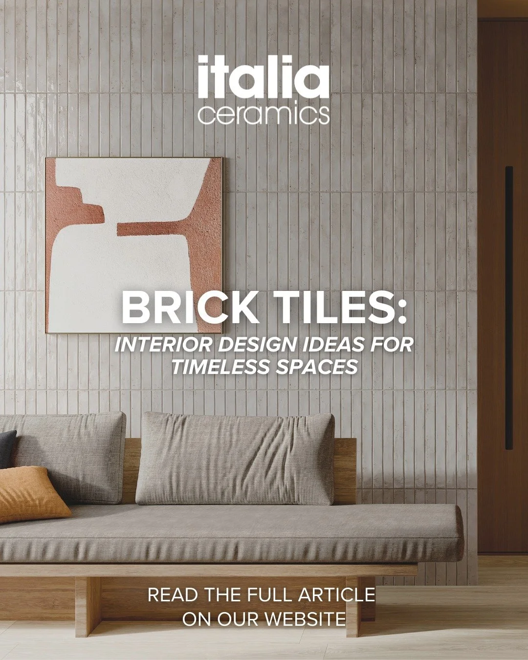 𝗕𝗿𝗶𝗰𝗸 𝘁𝗶𝗹𝗲𝘀 𝗯𝗿𝗶𝗻𝗴 𝗺𝗼𝘃𝗲𝗺𝗲𝗻𝘁 𝗮𝗻𝗱 𝘁𝗲𝘅𝘁𝘂𝗿𝗲 𝘁𝗼 𝗶𝗻𝘁𝗲𝗿𝗶𝗼𝗿 𝘀𝗽𝗮𝗰𝗲𝘀.

Whether used on feature walls, in kitchens or bathrooms, their elongated proportions and subtle variation add warmth and visual depth.

Our l