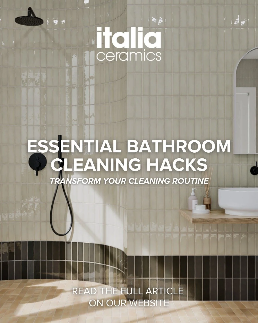 Are you using a pH-Neutral formula to clean your bathroom tiles?

Discover why it matters, plus other essential bathroom cleaning hacks to keep your bathroom surfaces looking their best.

Click the link in our bio to read the full blog.

Tiles from @