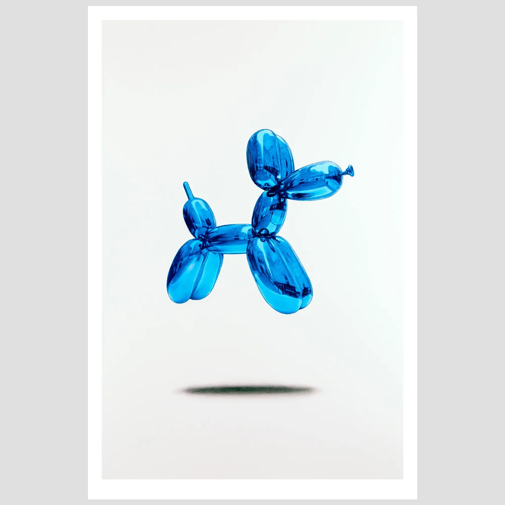 "The Ghost of Jeff Koons" 12x18 Print - Blue Edition