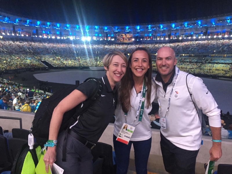 Joslyn, Hilary, and Matt - Rio Opening Ceremony