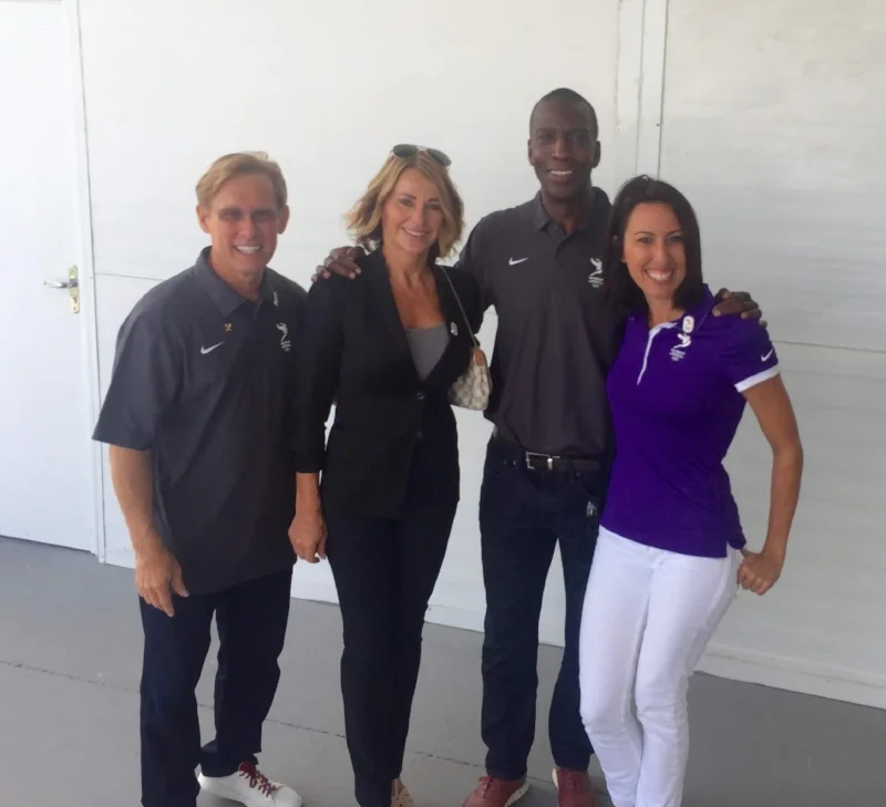 Bart Conner, Nadi Comaneci, Michael Johnson, Janet Evans