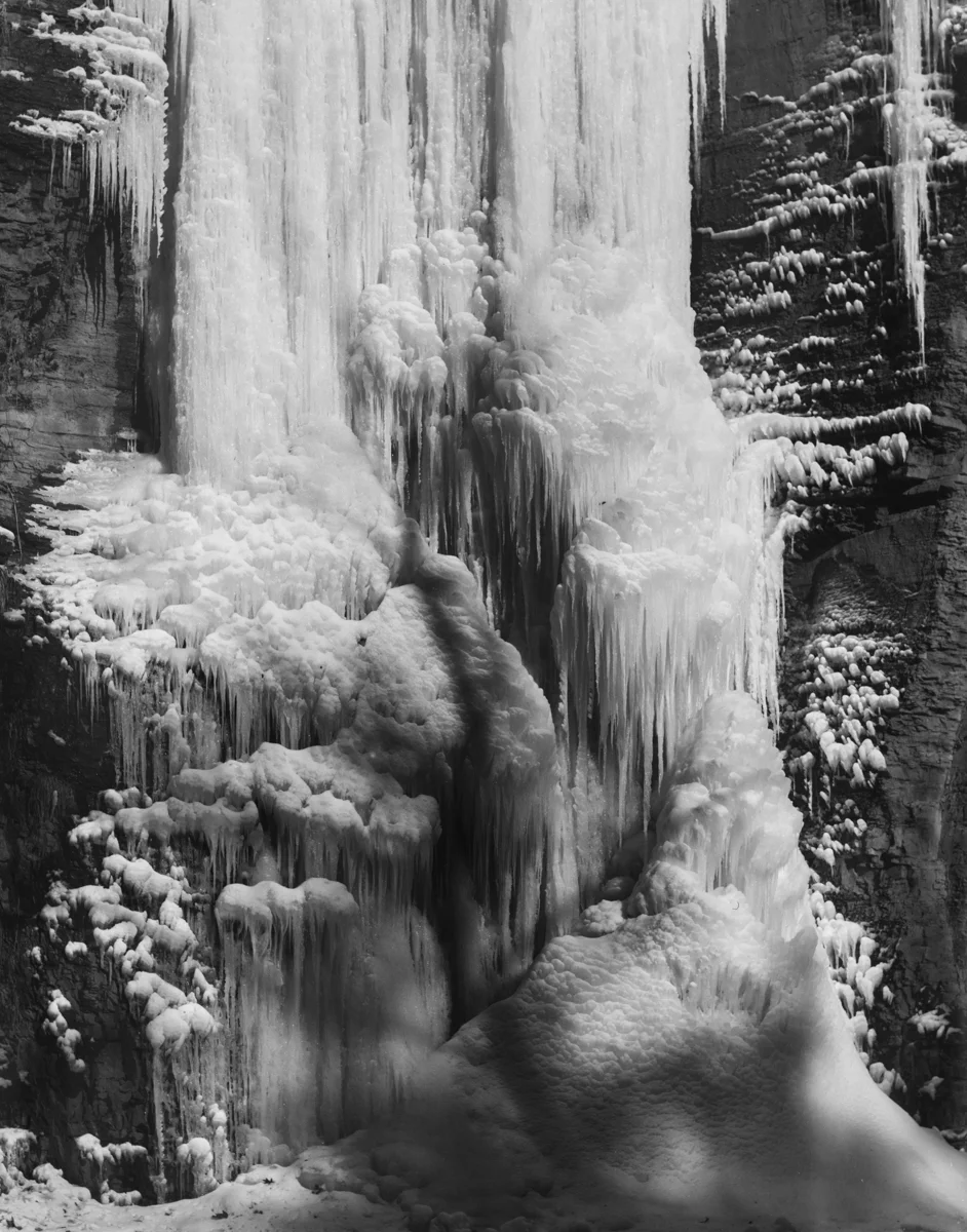 Frozen Waterfall , 2015 Silver gelatin print 37 x 29 inches Ed: 3 + 2AP