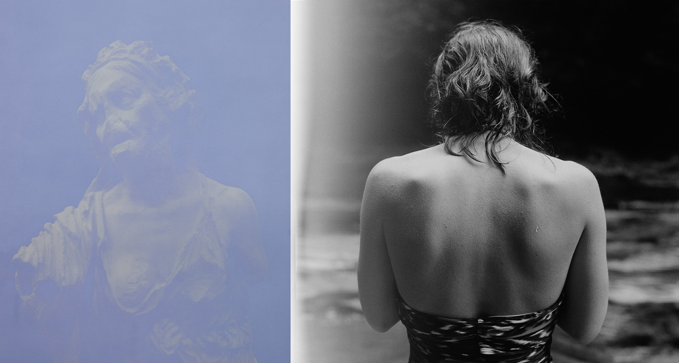    Pillars of Salt   (diptych), 2014 Left: Anthotype 23 x 19 inches Right: Silver gelatin print 23 x 23 inches Ed: 3 + 2AP   