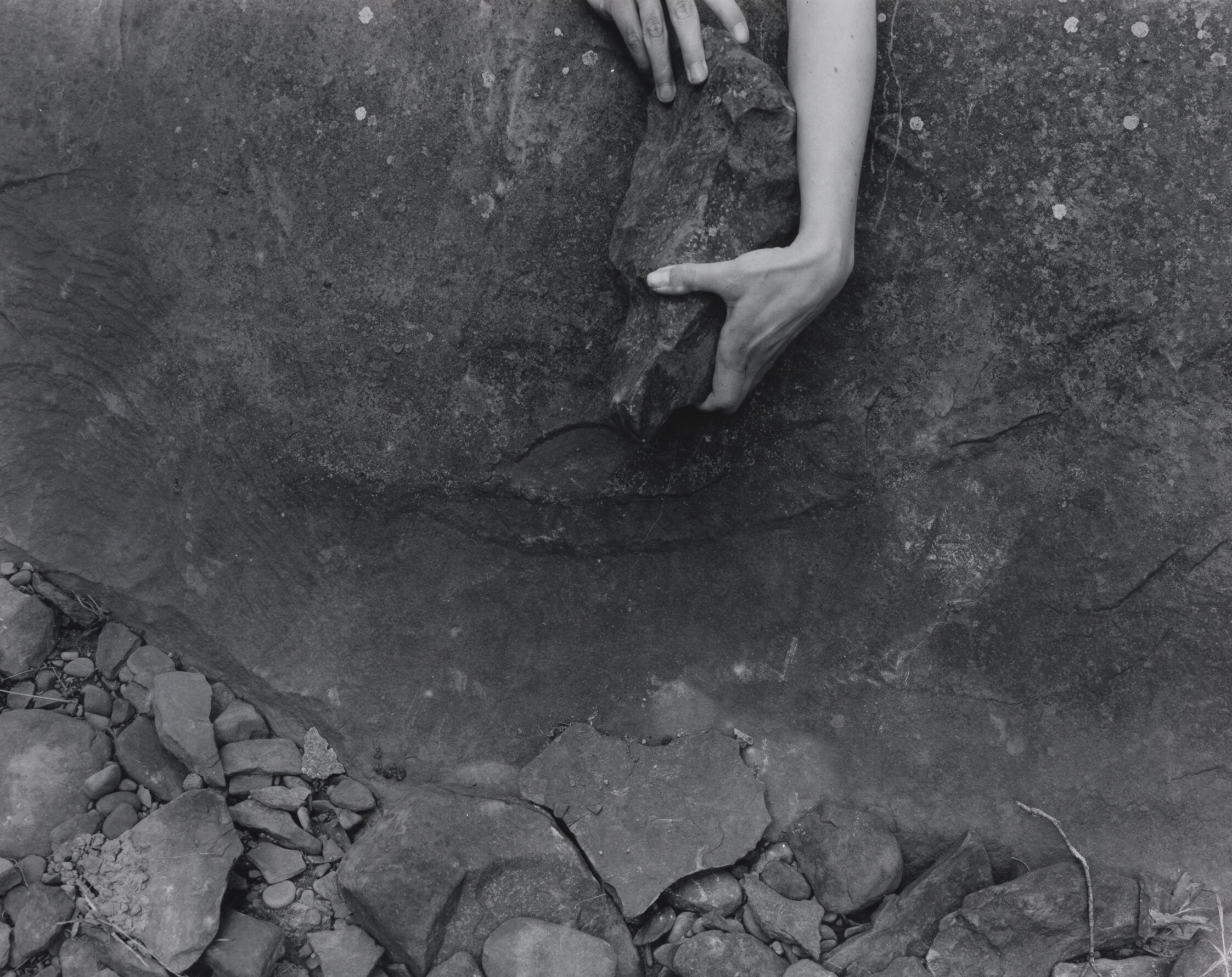    Rock Formation I  , 2020 Silver gelatin print 30 x 40 inches 