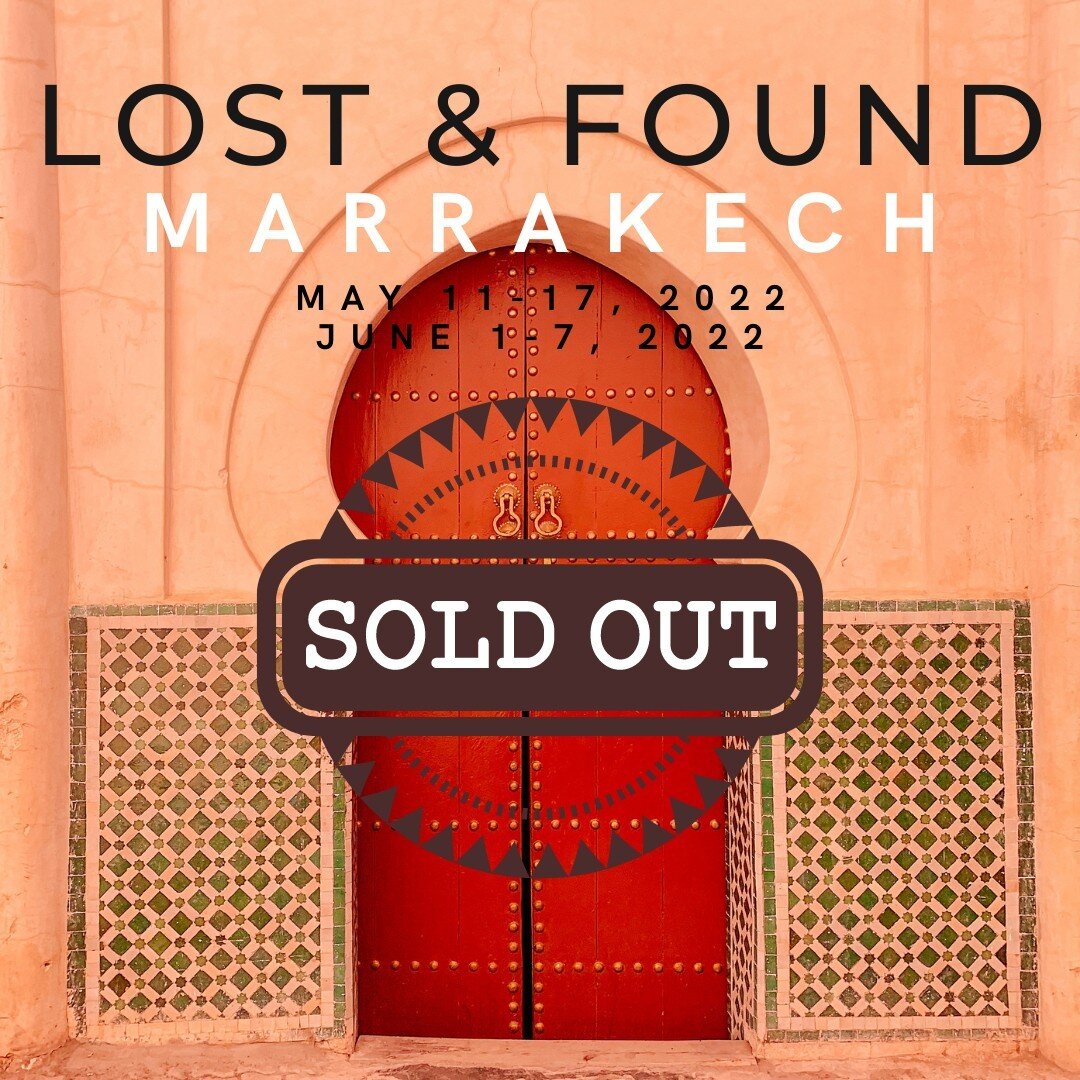 At 1:14 am Tuesday morning the final spot on the Spring Marrakech retreat was snatched up so this baby is officially SOLD OUT!!!! 🎉​​​​​​​​
​​​​​​​​
I'm super excited for the 12 women who decided to open themselves up to a new adventure &amp; join m