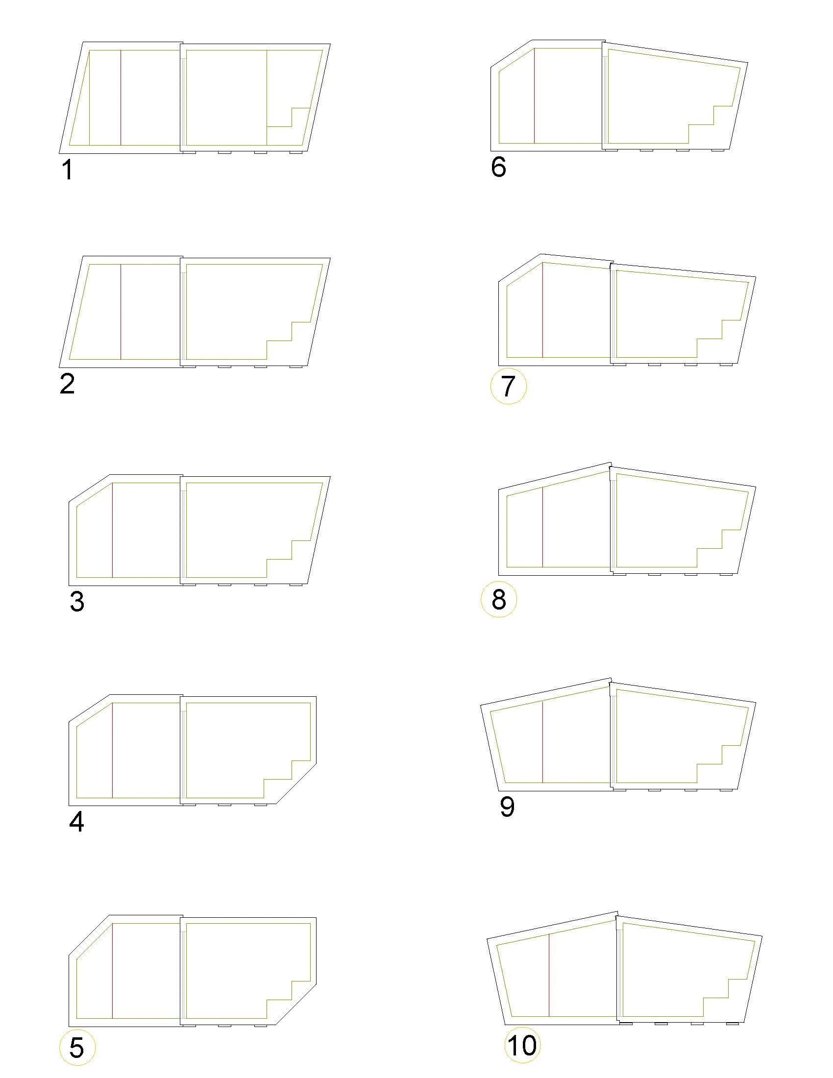 Sectional Geometry Sketches