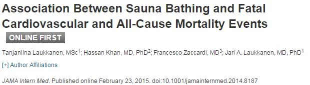 New Sauna Study