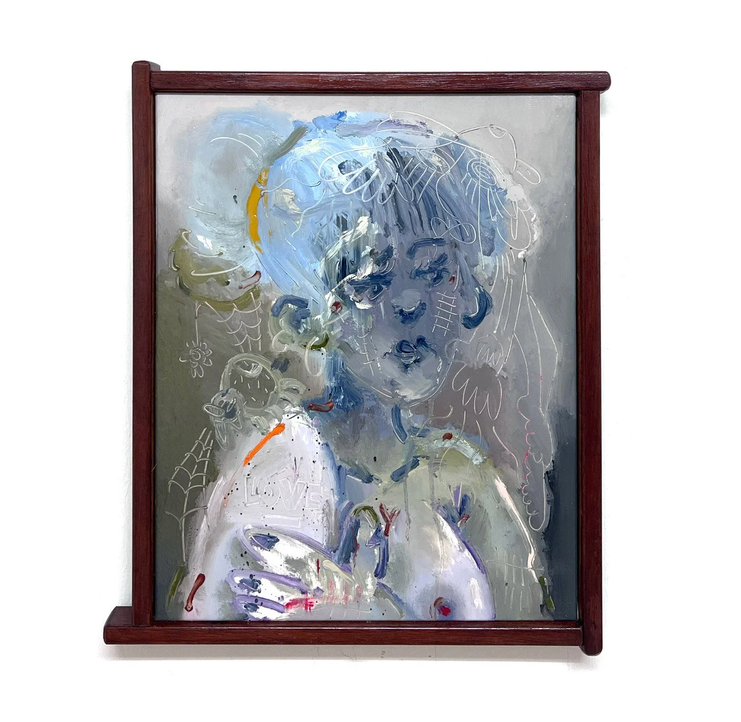 Rhys Viorr oil paint portrait exhibited in japan art gallery