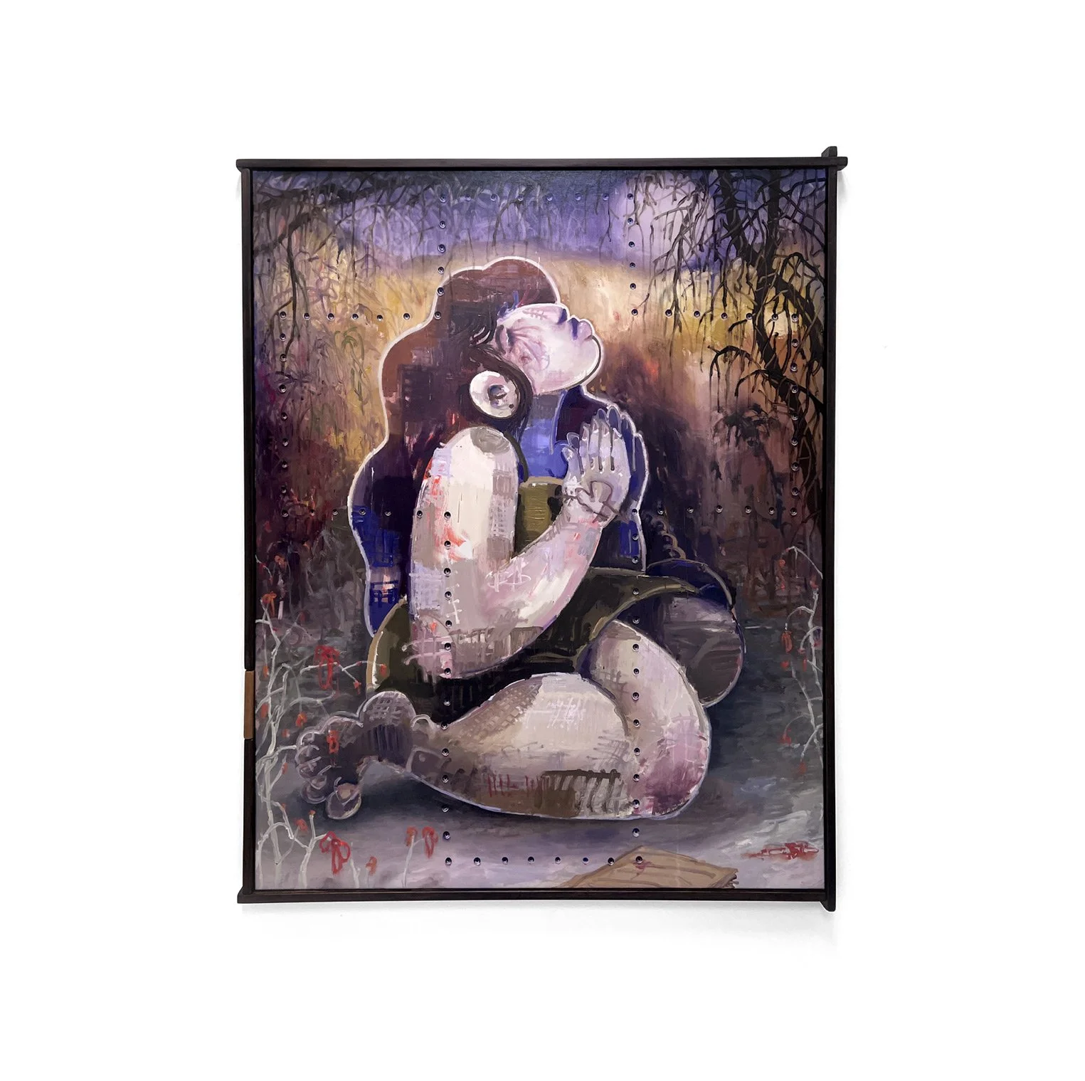 rhys viorr oil painting of woman praying