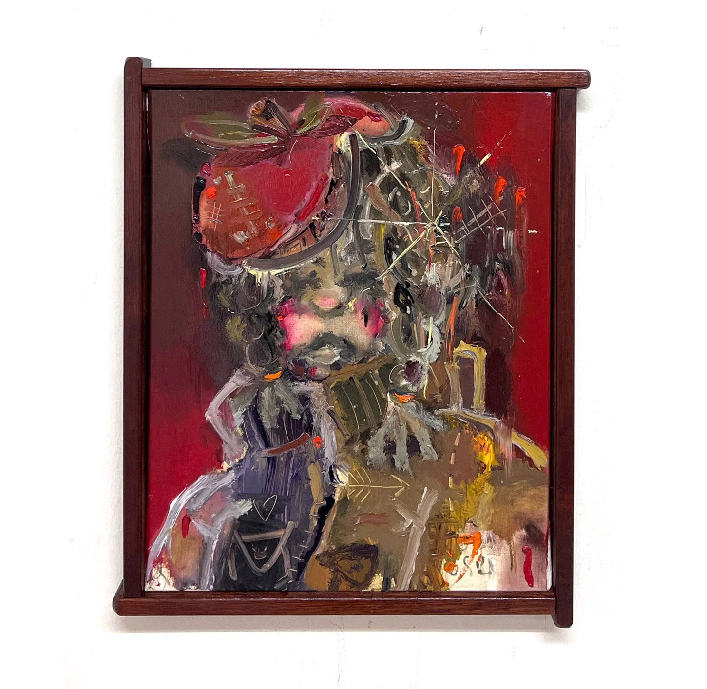 Rhys Viorr oil paint portrait exhibited in japan art gallery