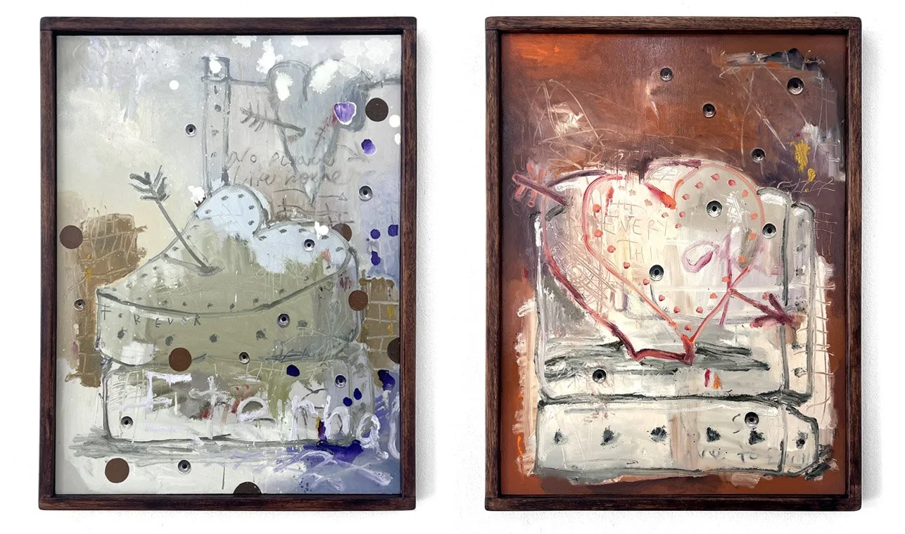 oil paintings from finding florence art exhibition by rhys john kaye viorr at mom gallery in thornbury melbounre