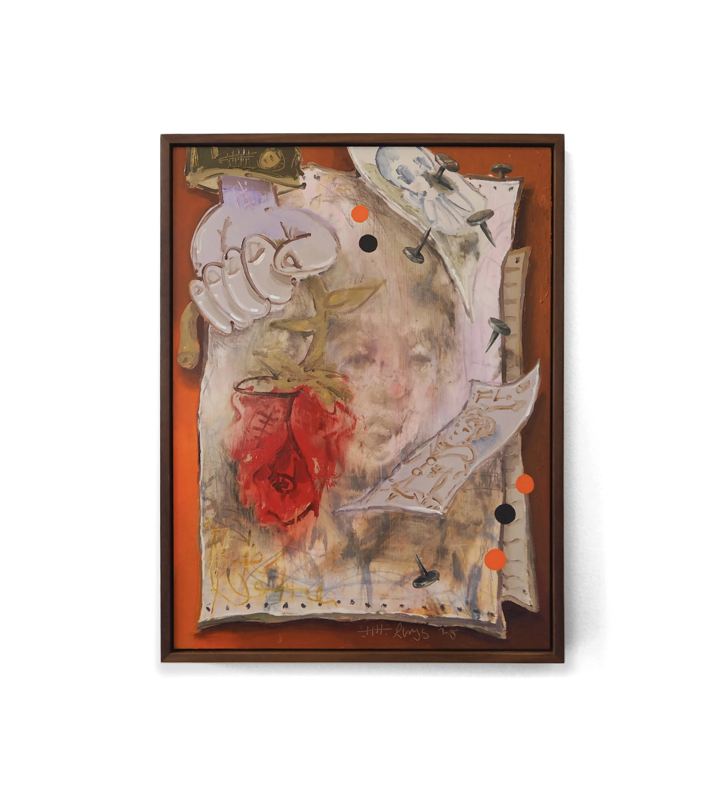 Rhys Viorr, The Search For Florentine oil painting for art exhibition in Melbourne Australia