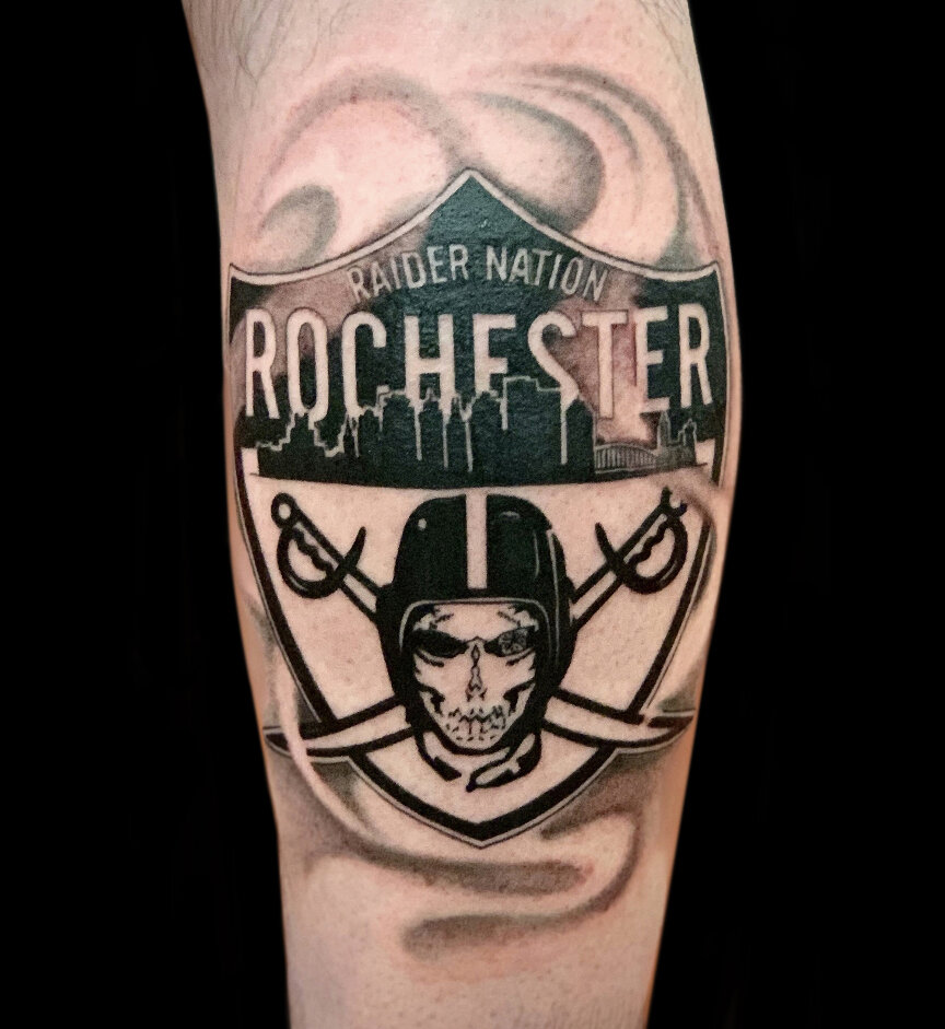 40 Oakland Raiders Tattoos For Men  Football Ink Design Ideas  Raiders  tattoos Tattoos for guys Tattoos