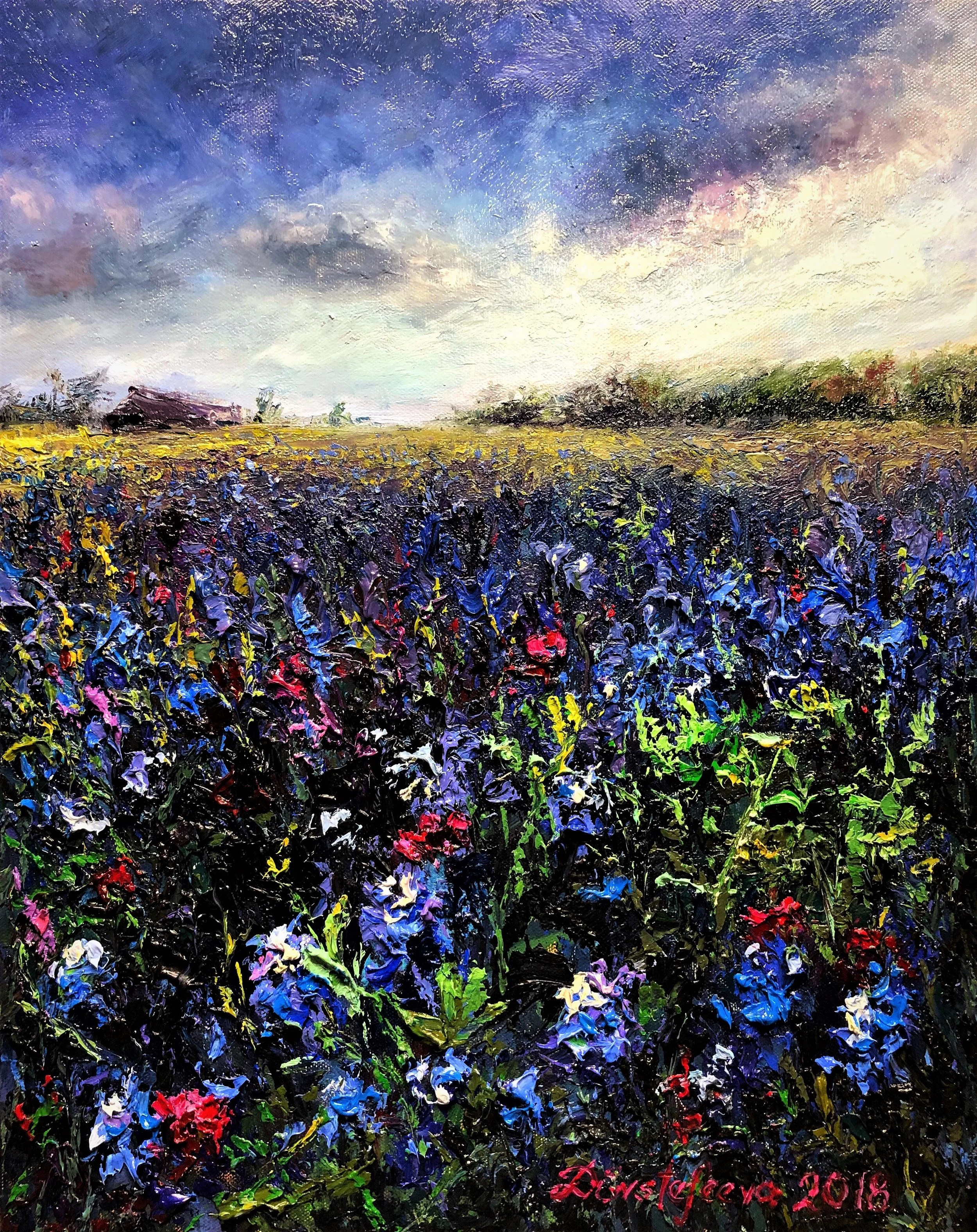 Field of Blue Bonnets