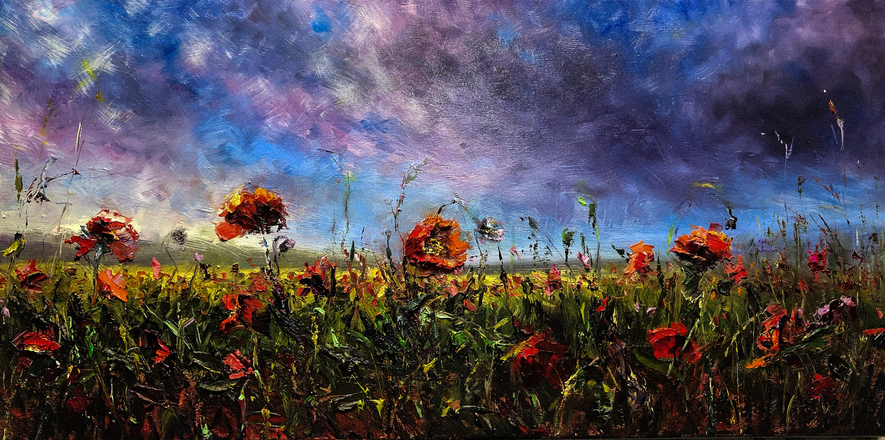 "wildflower walk" 12"x24"