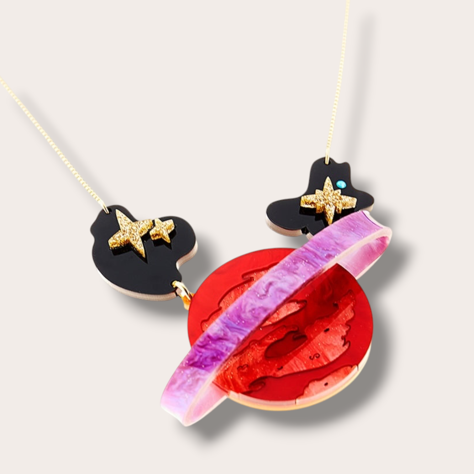 Danilova, La Vidriola, Welcome to my Alien Planet, Acrylic Necklace3.PNG