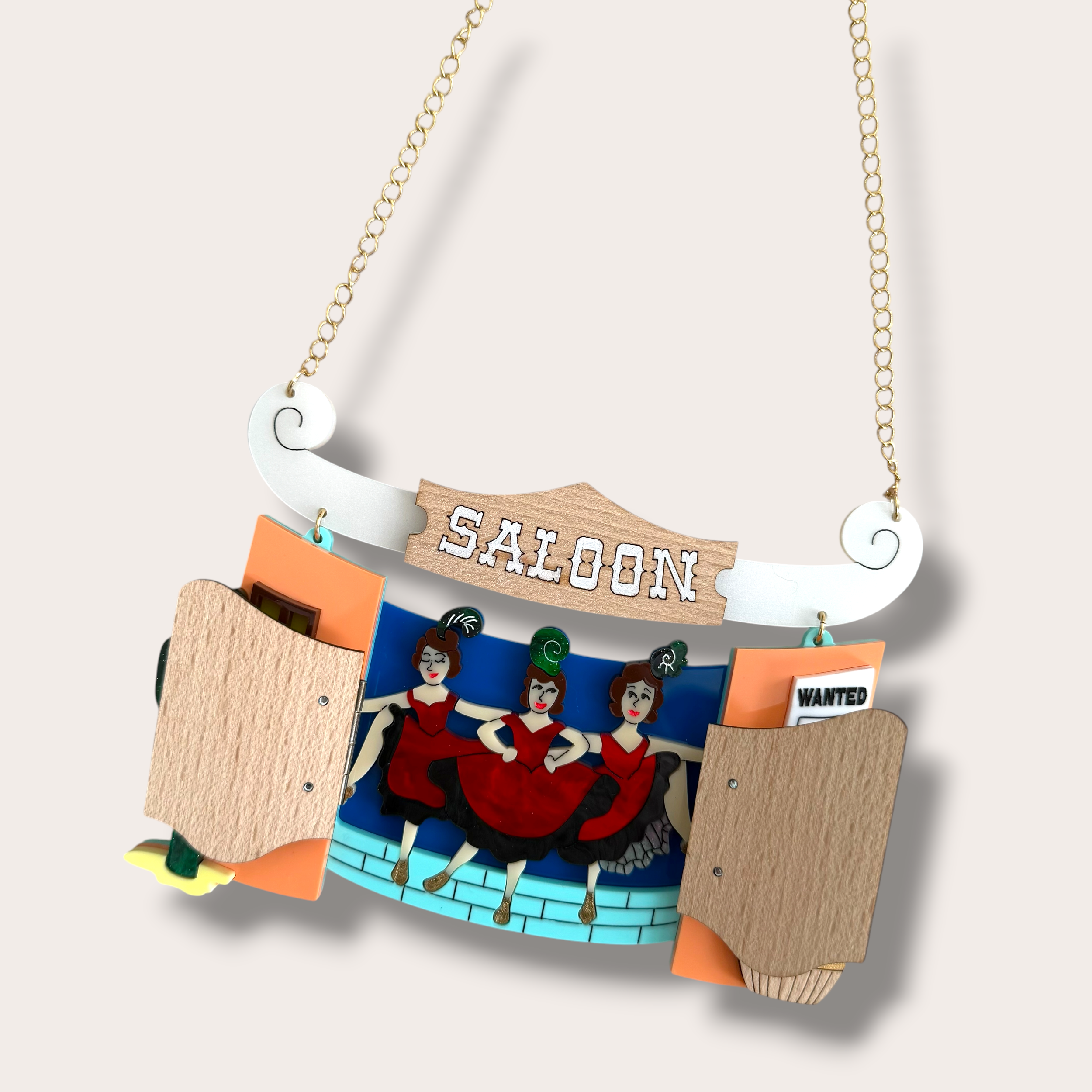 Danilova, La Vidriola, Open the Saloon Doors, Interactive Acrylic Necklace2.PNG